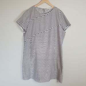 Marie Oliver Striped Silk Blend Dress